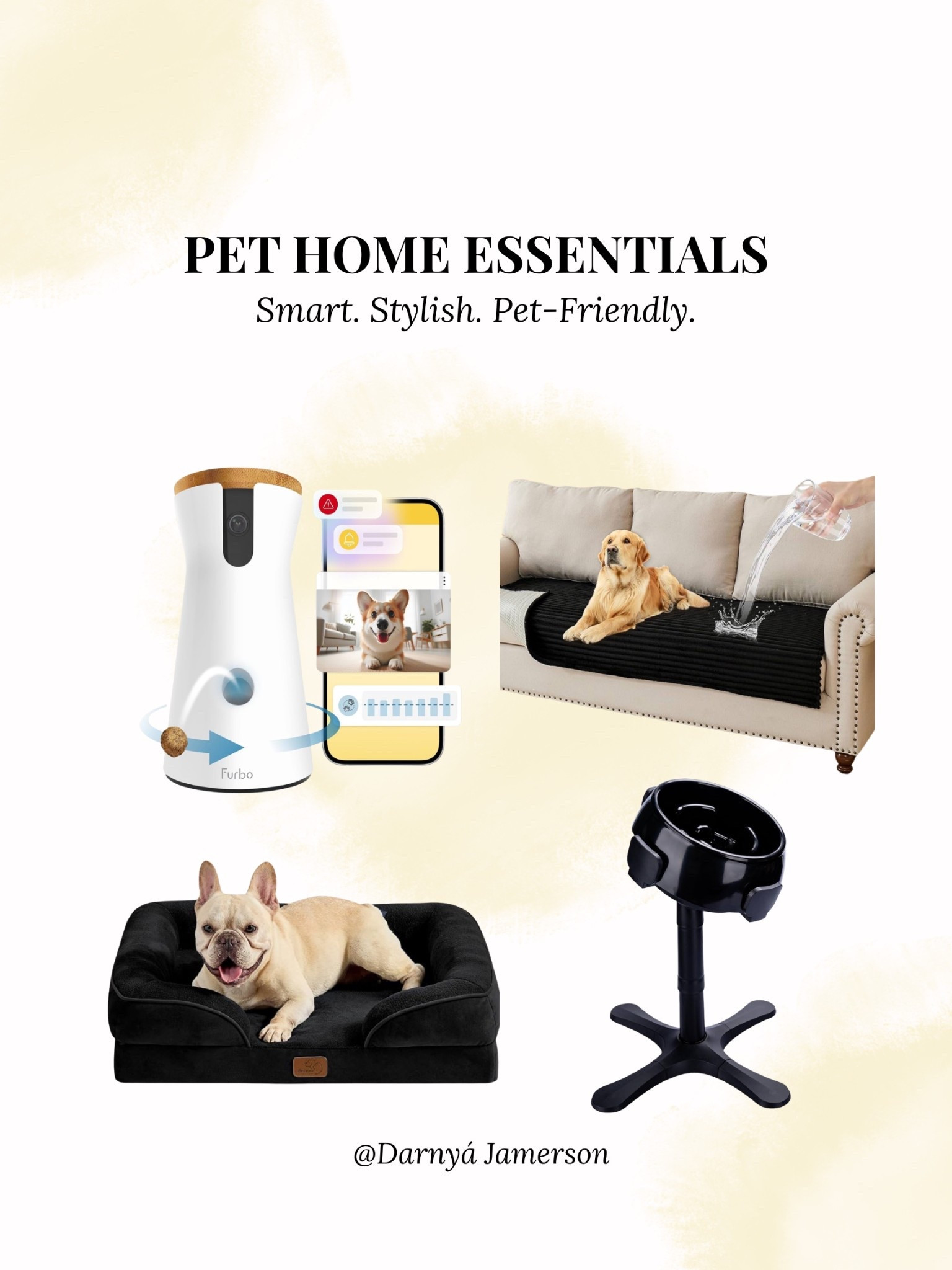 Smart. Stylish. Pet-Friendly. 

elevated dog bowl, slow feeder bowl, Furbo dog camera, couch cover for pets, dog proof furniture, anti-slip couch cover, pet-friendly home decor

#LTKFindsUnder50 #LTKPets #LTKHome