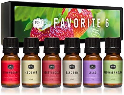 Favorites Set of 6 Premium Grade Fragrance Oils - Strawberry, Lilac, Cucumber Melon, Coconut, Garden | Amazon (US)