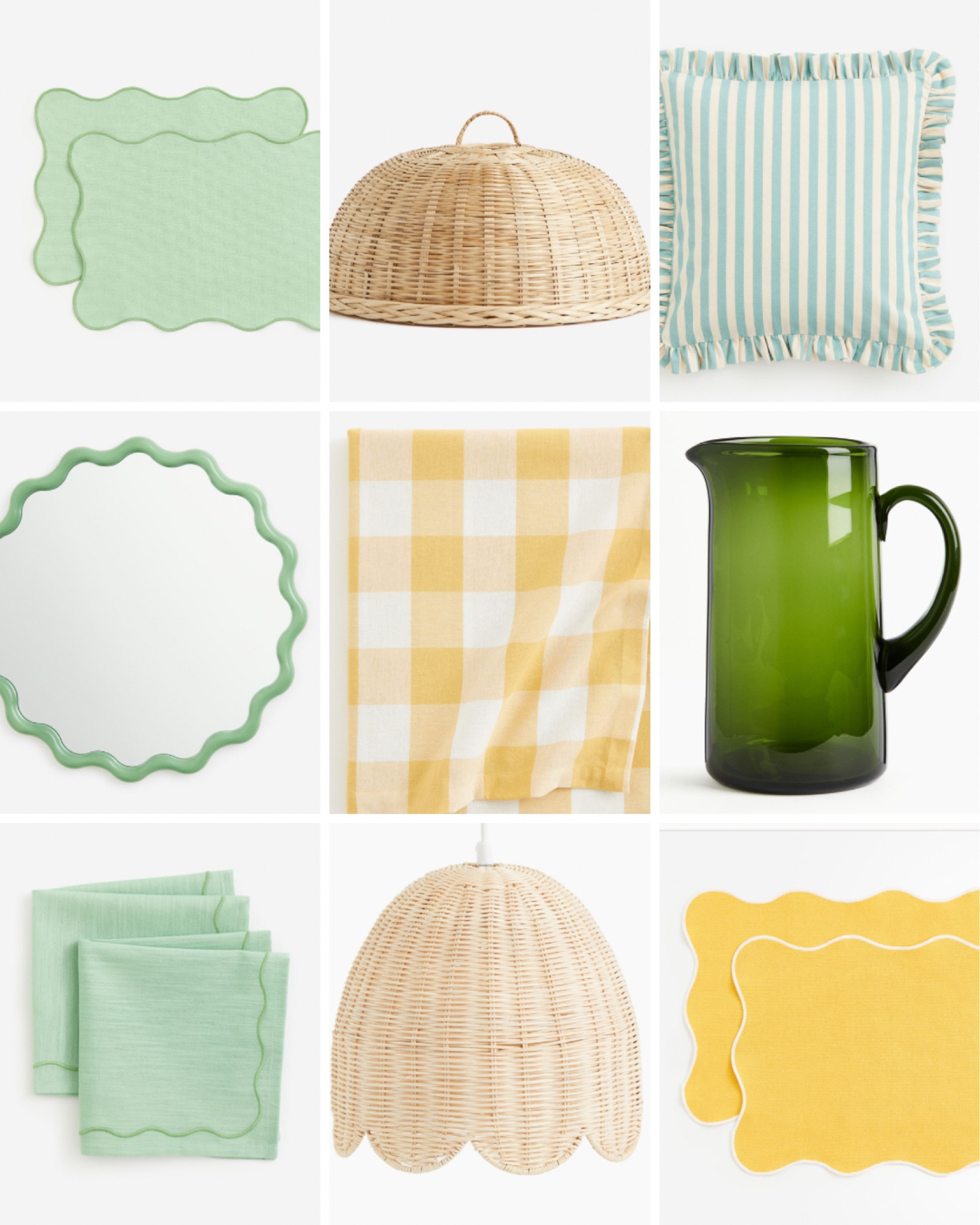 Cute new arrivals for Spring!
Scalloped placemats, table linens, wavy mirror, rattan pendant, Easter tablescapee

#LTKhome #LTKSeasonal #LTKSpringSale