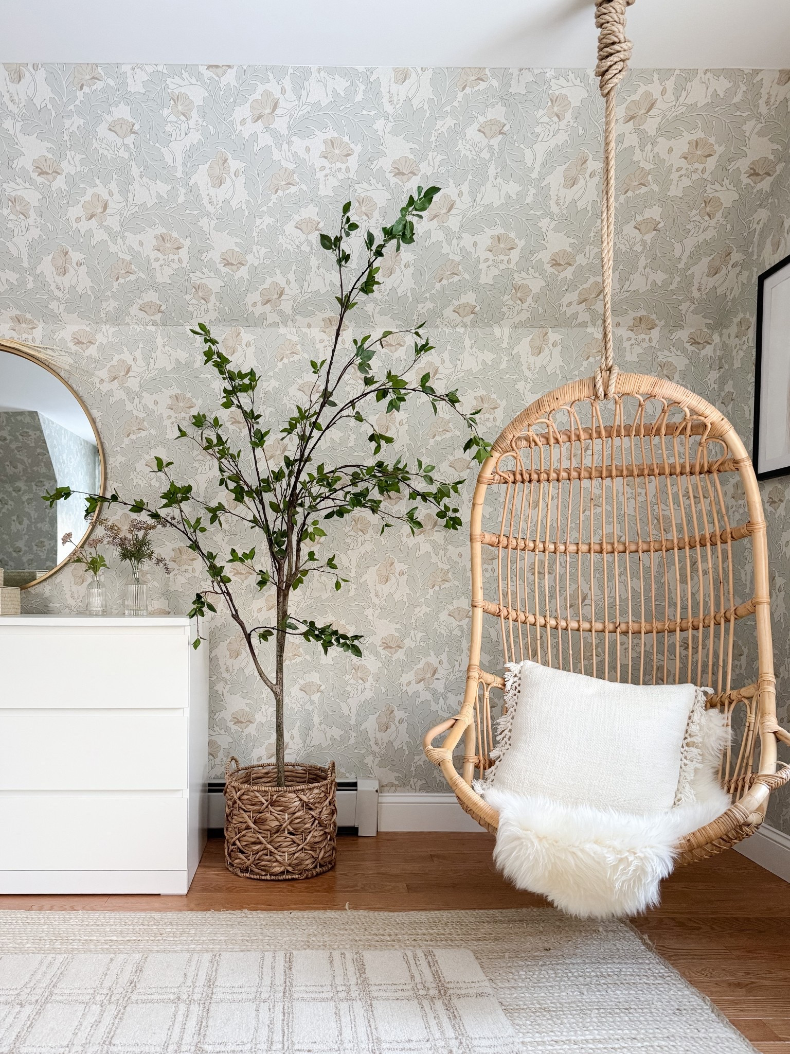 Girls bedroom Serena and lily swing Amazon swing, chair swing, faux tree 

#LTKHome