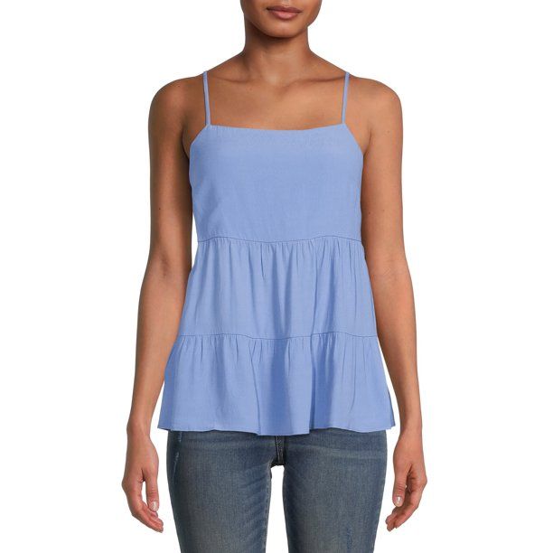 Time and Tru Women's Tiered Cami Top | Walmart (US)