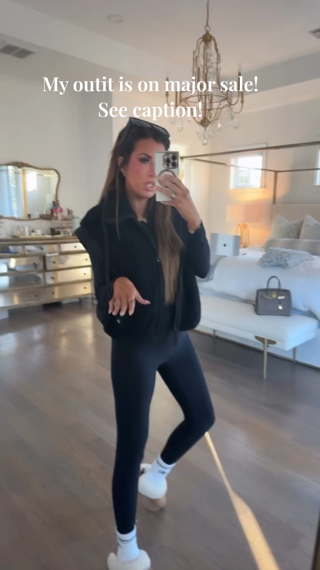 My outfit is on sale!!  My vest is $27 right now for targets Black Friday sales. It is giving ✨ALO✨🤭 but at a fraction of the cost!!! I wear it daily tbh. It’s an amazing find. It is oversized so the medium is a little bit on me but this winter as my baby bump grows I’ll fit into it! My body suit is on sale but each time I post it on my Stories you guys go crazy!!!! It is selling quickly. Wearing a small in it. I have a SPANX collection that has all of my fave outfits that are on sale now! My UGGs are amazing but target has identical for $24 so I linked those too!!🫶🏼😘Happy shopping!  

#LTKBump #LTKCyberWeek #LTKgrwm