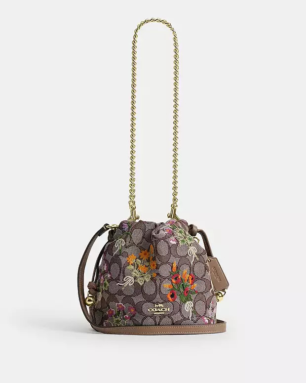 In Signature Jacquard With Floral Embroidery | Coach (US)