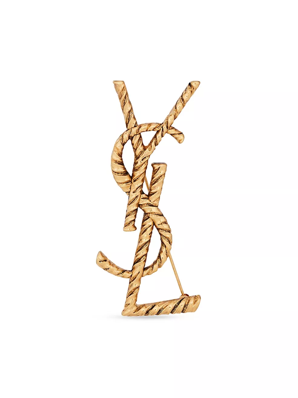 Opyum YSL Twisted Brooch In Metal curated on LTK