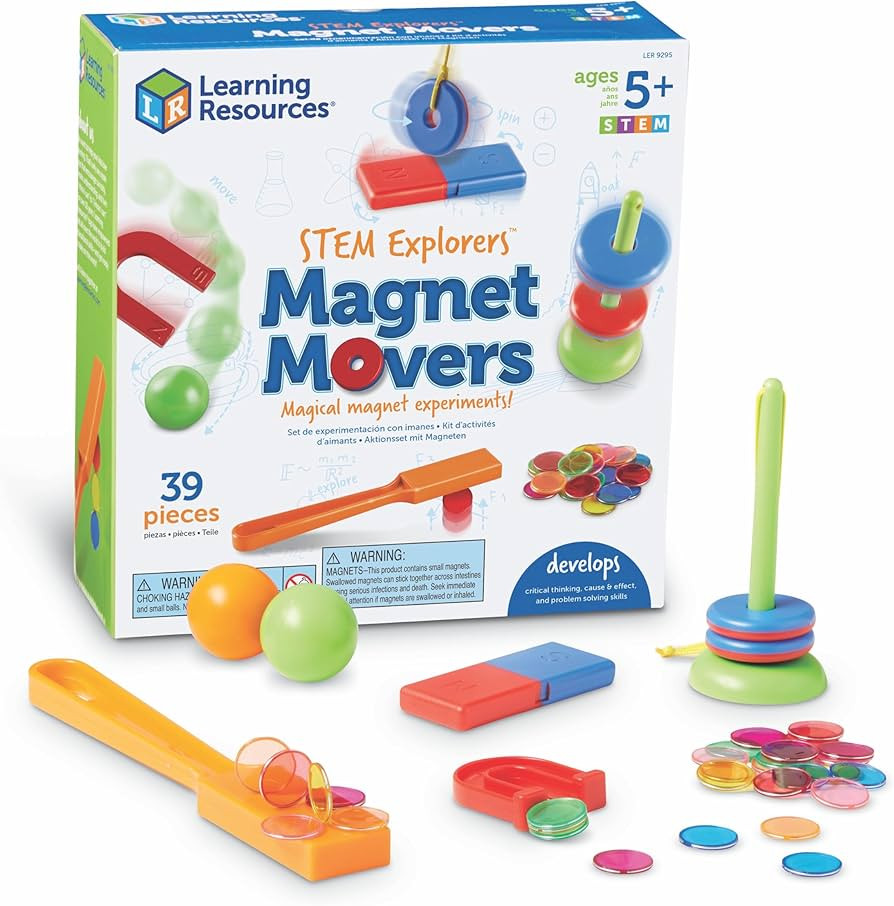 Learning Resources STEM Explorers -Ages 5+, Magnet Movers, Critical Thinking Skills, STEM Certifi... | Amazon (US)