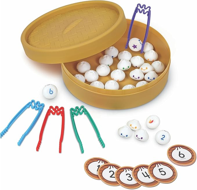 Learning Resources Dumpling Dash Fine Motor Math Game - Montessori Counting Toys, Board Game, Pla... | Amazon (US)