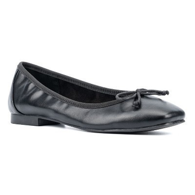 New York & Company Women's Paulina- Square Toe Ballet Flats - 8, BLACK | Target
