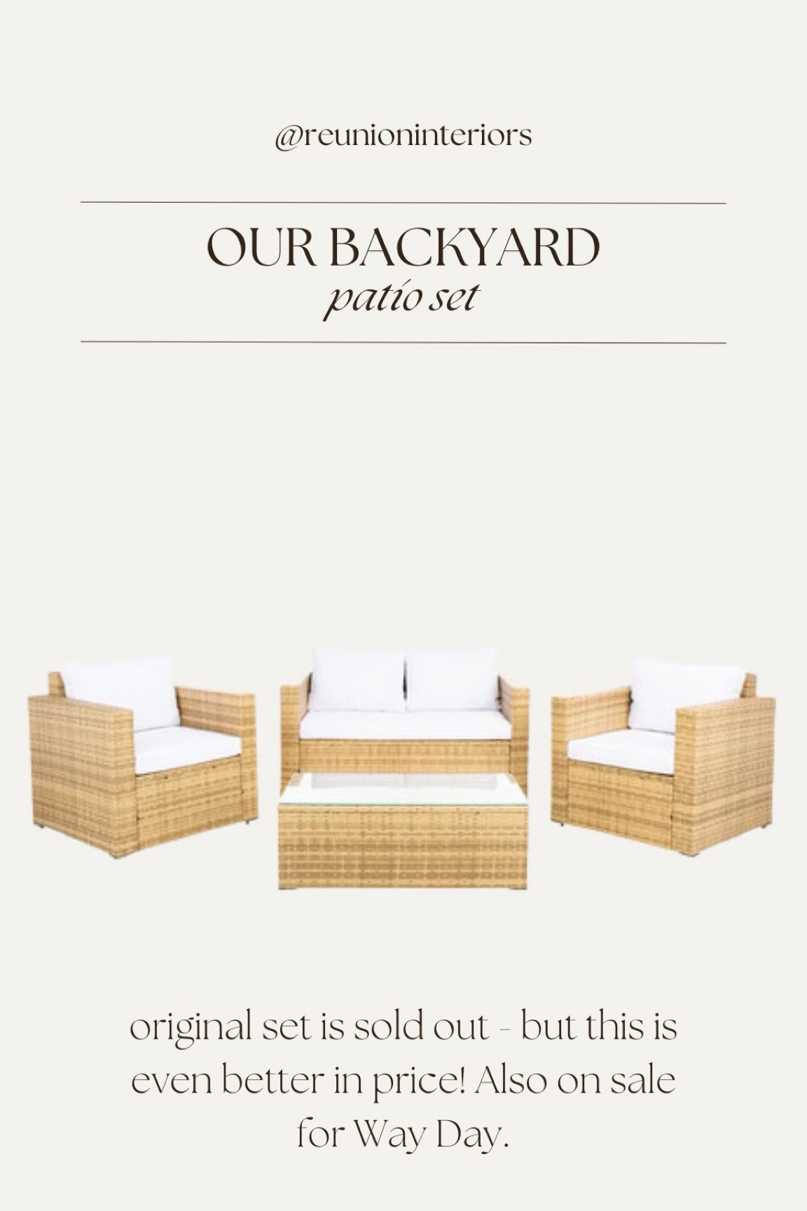 Backyard Patio Conversation Ser

#LTKsalealert #LTKSeasonal #LTKhome