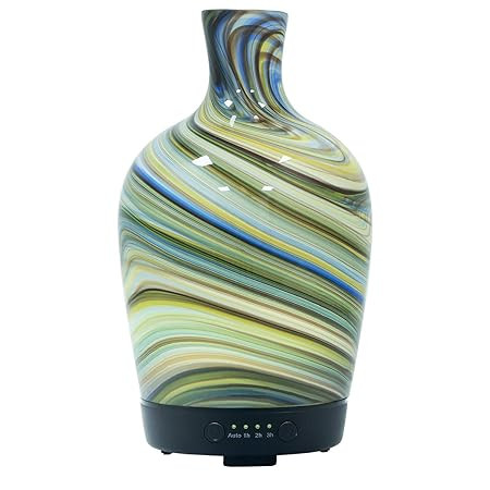 COOSA 100ml Aromatherapy Essential Oil Diffuser Glass Handmade Cool Mist Humidifier Waterless Aut... | Amazon (US)
