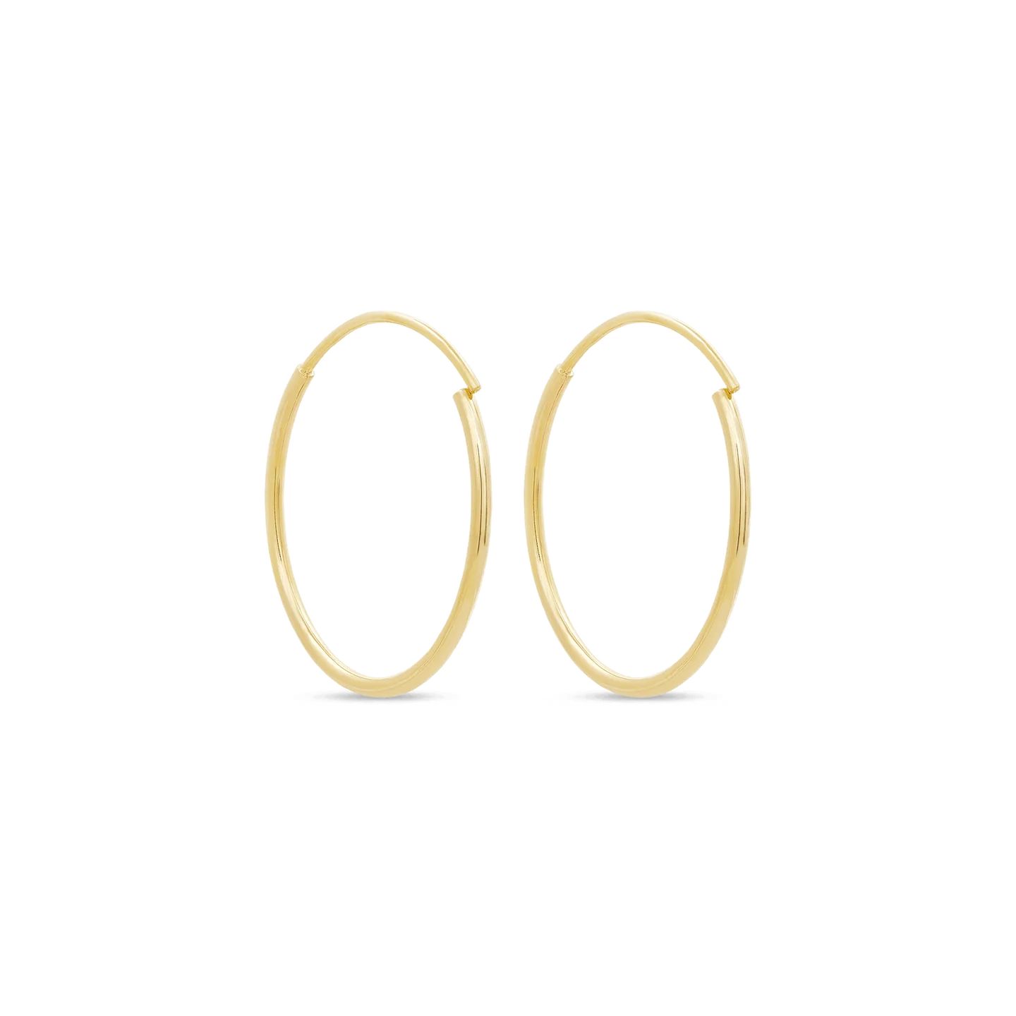 Small Round Endless Hoop Earrings | Stone & Strand