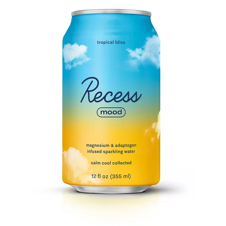 Recess Mood Tropical Bliss Sparkling Water with Magnesium L-Threonate - 12 fl oz Can | Walmart (US)