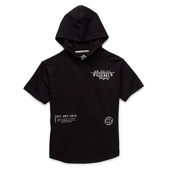 Thereabouts Little & Big Boys Hooded Short Sleeve Graphic T-Shirt | JCPenney