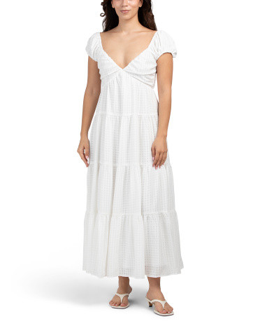 Sleeveless Pleated Ruched Maxi Dress | TJ Maxx