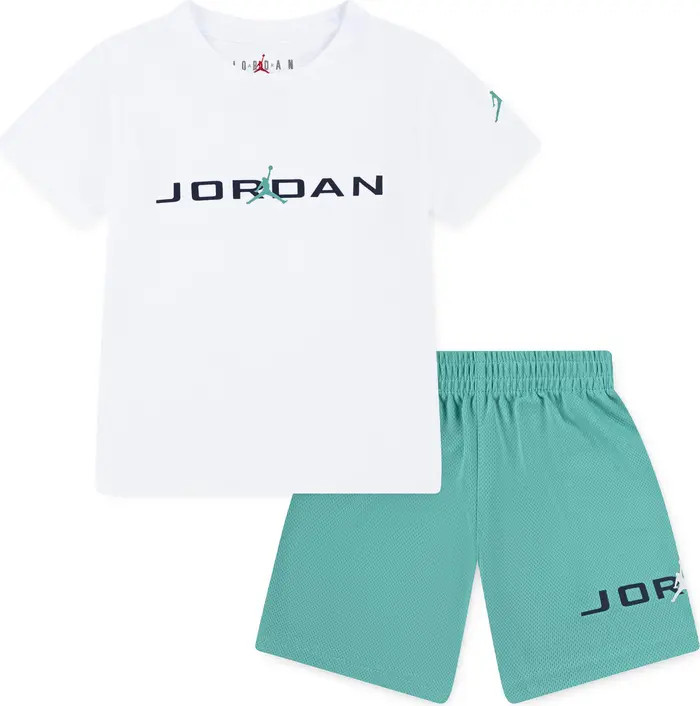 Kids' MJ Baseline Jersey T-Shirt & Mesh Shorts Set | Nordstrom