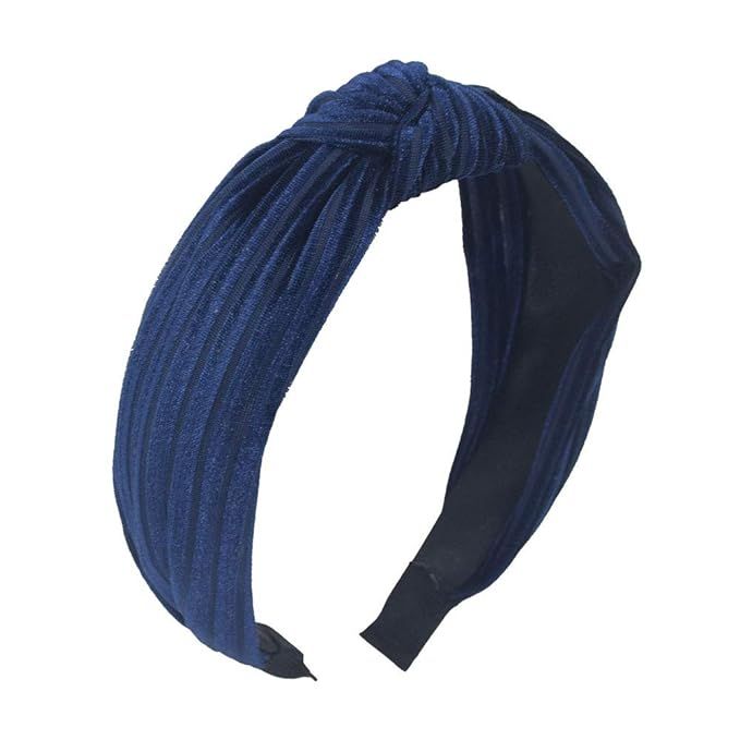 1Pcs Velvet Headbands for Women - Stripe Bandana Knot Headbands for Women Turban Headbands for Wo... | Amazon (US)