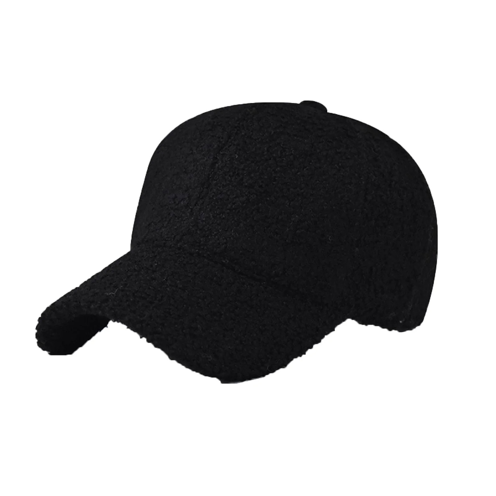 ZQUUVOU Winter Baseball Cap for Women Men Faux Fur Fuzzy Baseball Cap Warm Shearling Fleece Lined... | Walmart (US)
