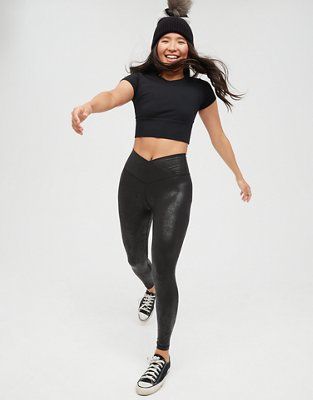 OFFLINE The Hugger Crossover High Waisted Crackle Legging | American Eagle Outfitters (US & CA)