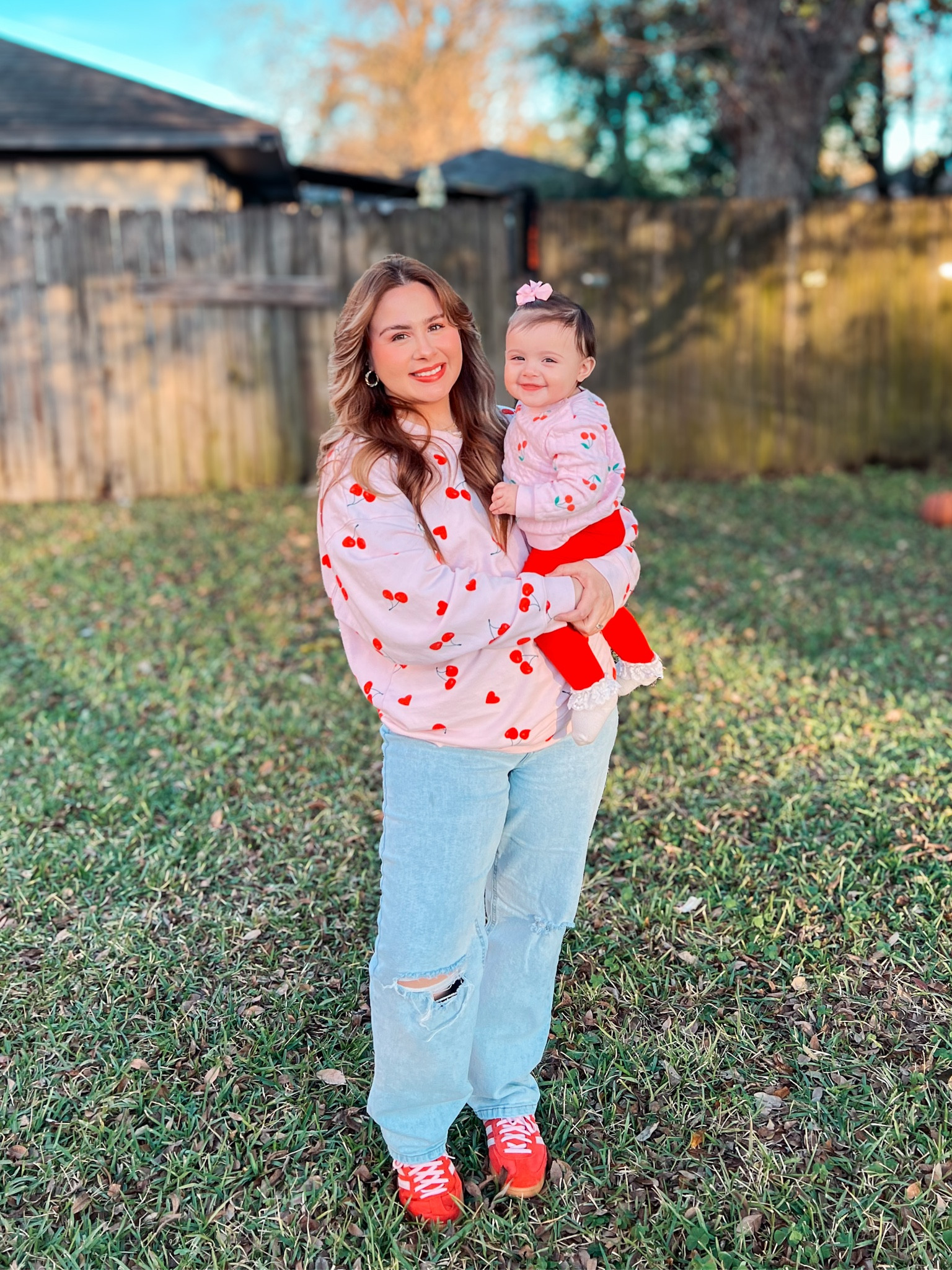 Casual Jeans Outfit 
Valentines Day outfit 
Target Cherry sweater 

#LTKBaby #LTKMidsize