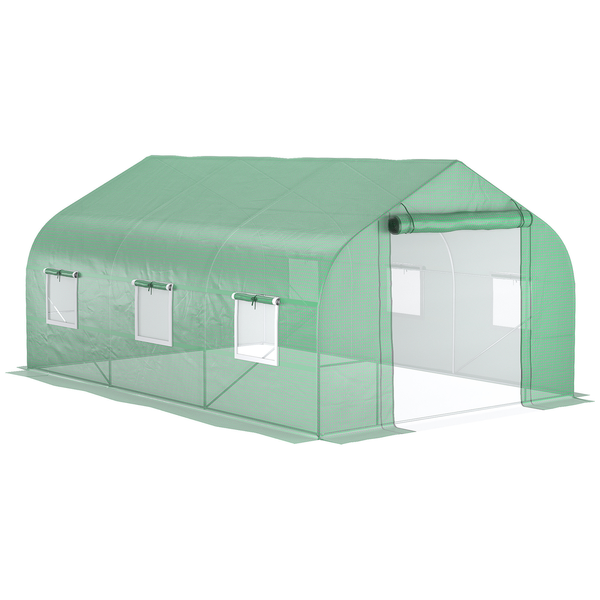 Ayelon 10-ft L x 11.5-ft W x 7-ft H Green Greenhouse Large | CVP200412 | Lowe's