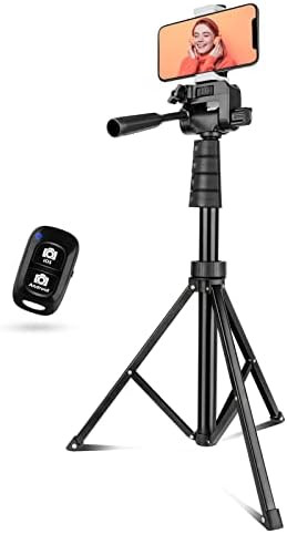Aureday 67" Phone Tripod & Camera Stand, Selfie Stick Tripod with Remote and Phone Holder, Perfec... | Amazon (US)