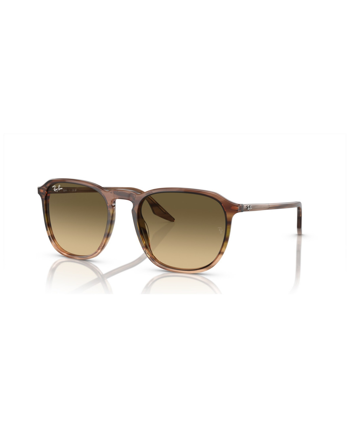 Ray-Ban Unisex Sunglasses, Gradient RB2203 - Striped Brown  Green | Macy's