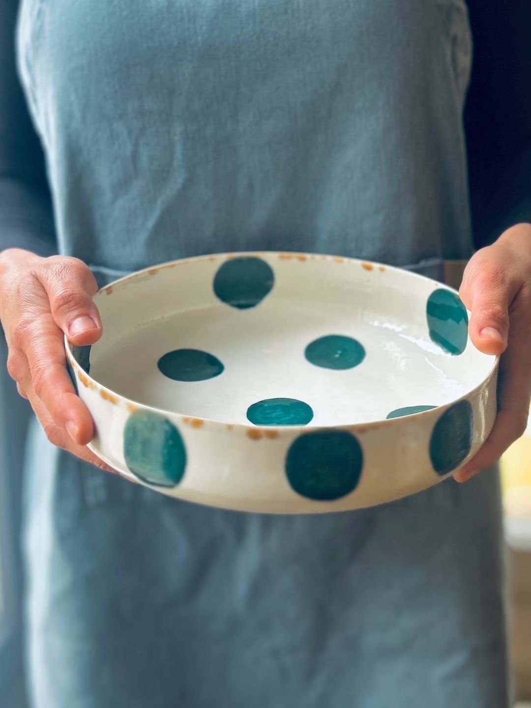 Artisanal Kitchen Porcelain U Bowl Fine Handmade Tableware - Etsy | Etsy (US)