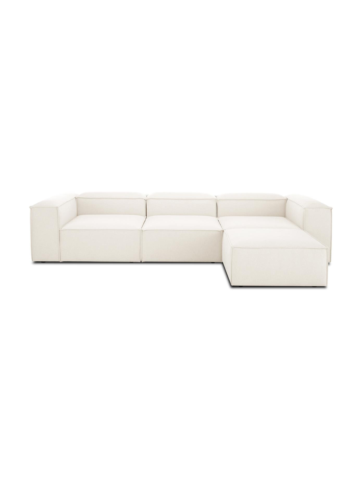 Modular sofa Lennon (4-seater) with stool in beige | WestwingNow EU