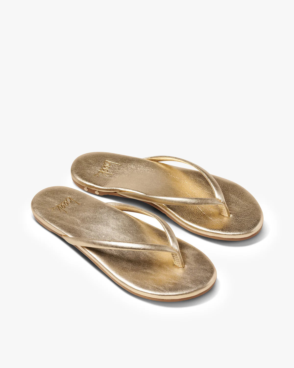 Sunbeam Leather Flip Flop Sandal - Gold | beek | beek