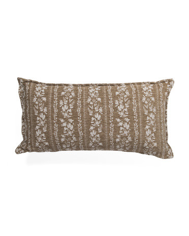 14x28 Floral Stripe Wallpaper Lumbar Pillow | TJ Maxx