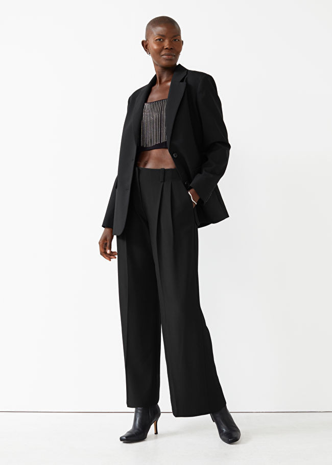 Fitted Rhinestone Fringed Crop Top | & Other Stories (EU + UK)