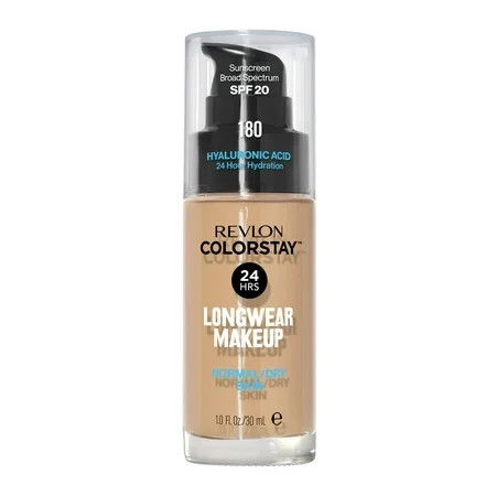 Revlon ColorStay Liquid Foundation Makeup Normal/Dry Skin SPF 20 180 Sand Beige 1 fl oz | Walmart (US)