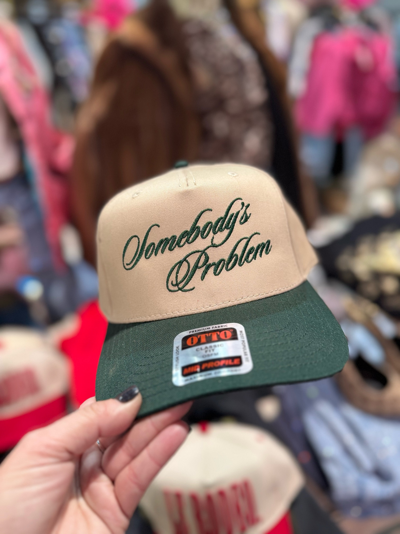 Somebody’s Problem trucker hat, vintage hat, green and cream hat, country concert outfit idea

#LTKFindsUnder100 #LTKStyleTip #LTKFindsUnder50
