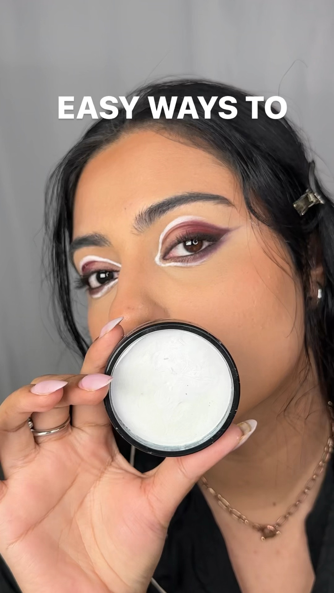 White eyeliner, graphic eyeliner, eye makeup, fun makeup 

#LTKstyletip #LTKfindsunder50 #LTKbeauty