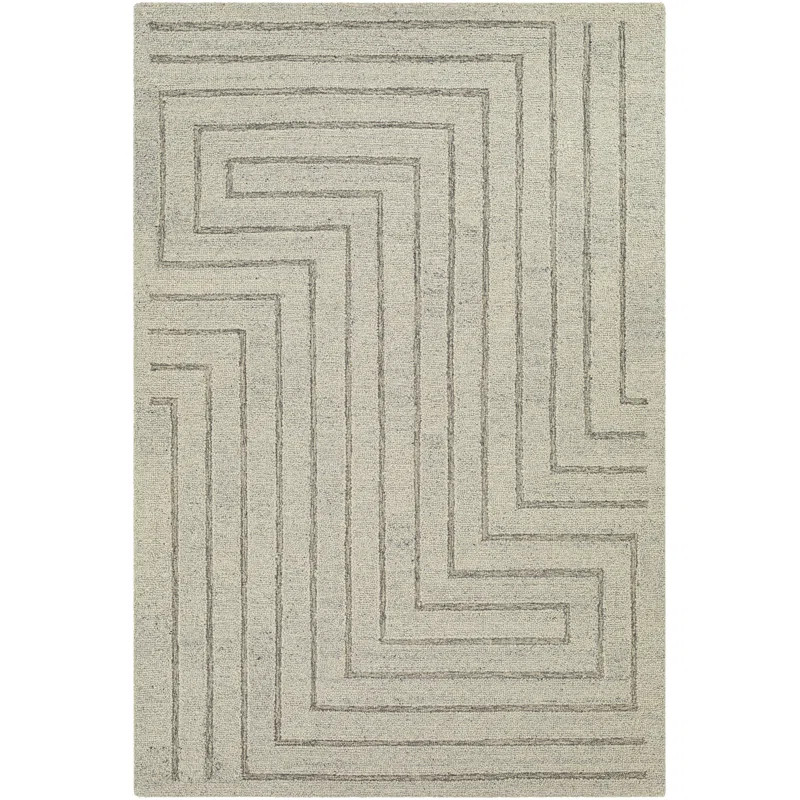 Zarate Handmade Wool Gray Rug | Wayfair North America
