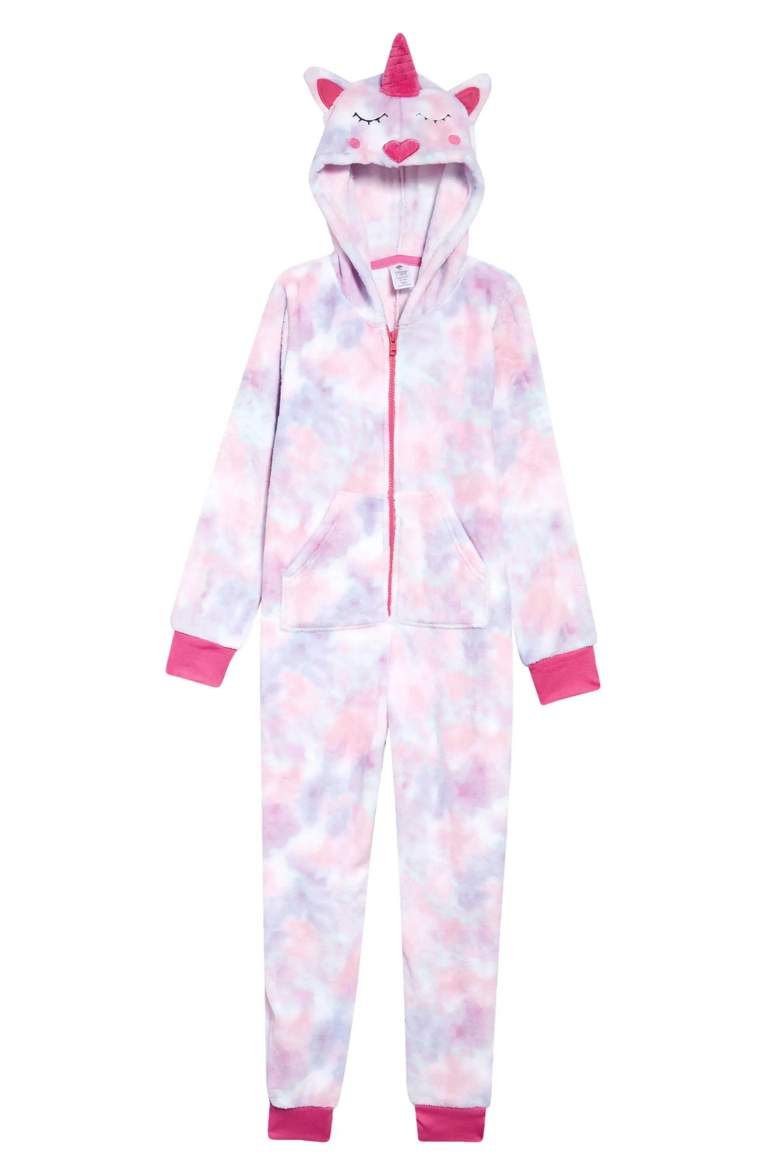 Kids' Hooded One-Piece Pajamas | Nordstrom
