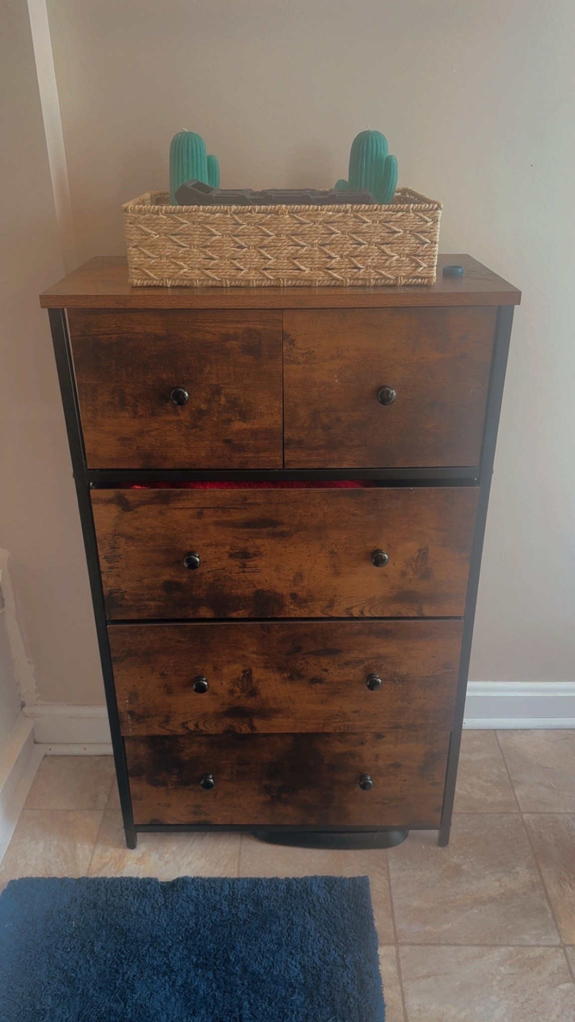 This rustic 5 drawer dresser is super cute and matches anything! The fabric is great quality and sturdy!

#LTKHome #LTKFindsUnder100 #LTKU