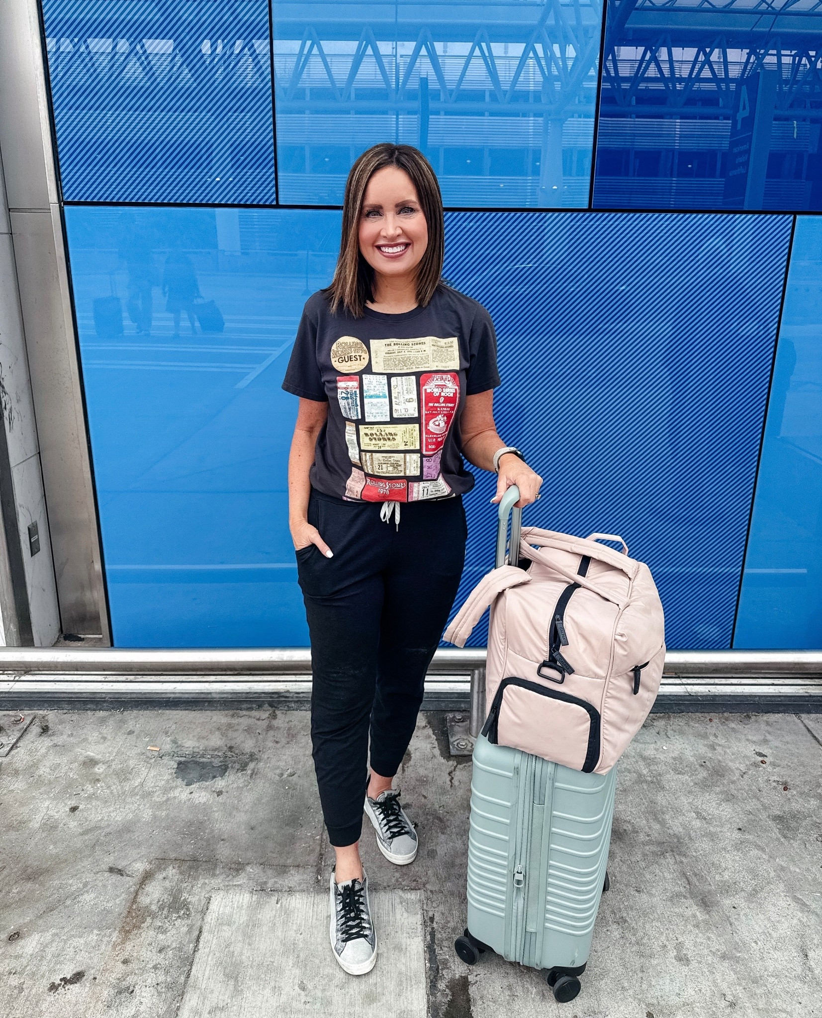 Travel outfit 
Travel essentials 

Use code LAURA10 at Sprinkled with pink 

#LTKOver40 #LTKTravel #LTKGiftGuide