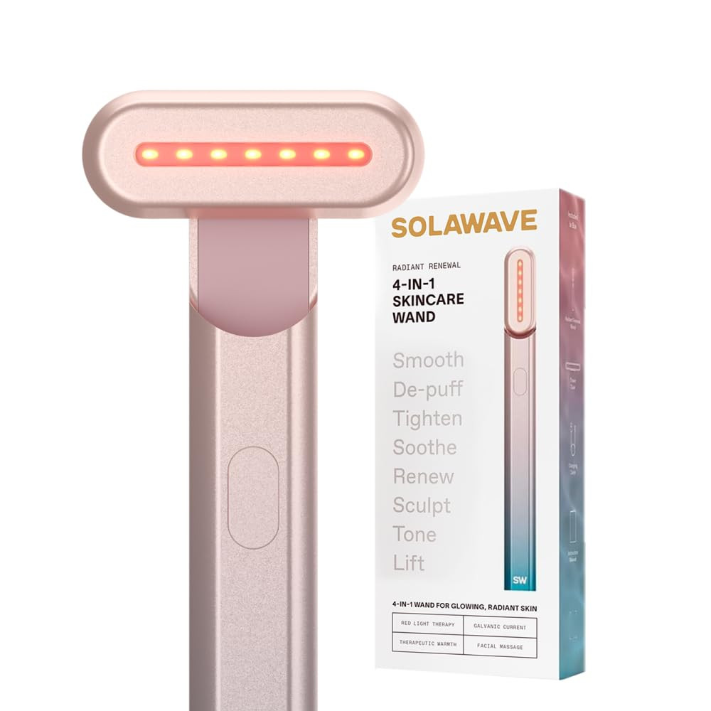 Solawave 4-in-1 Red Light Therapy Wand for Face & Neck, Ombre | Amazon (US)