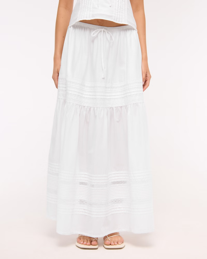 High Rise Pull-On Boho Maxi Skirt | Abercrombie & Fitch (US)