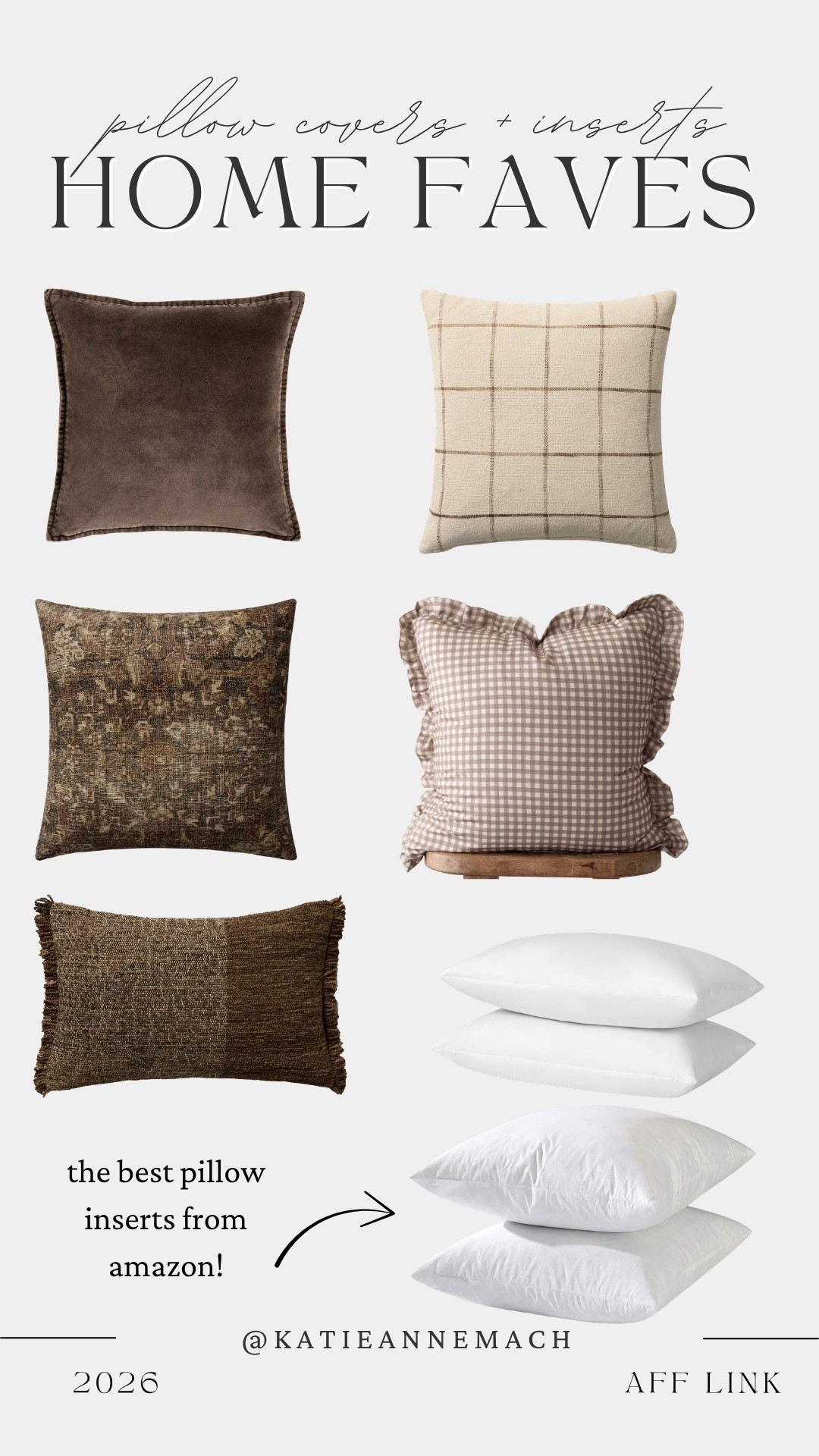 the pillow covers and inserts currently in our great room!

#LTKHome #LTKSeasonal