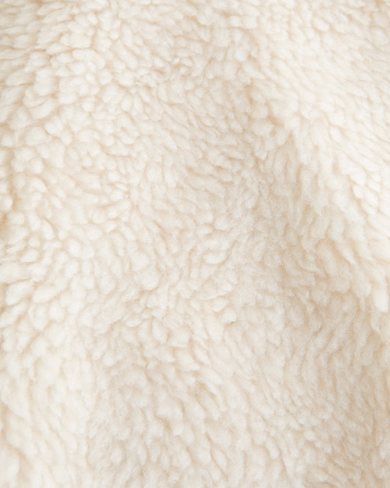 Vegan Suede Sherpa-Lined Bomber Jacket | Abercrombie & Fitch (US)