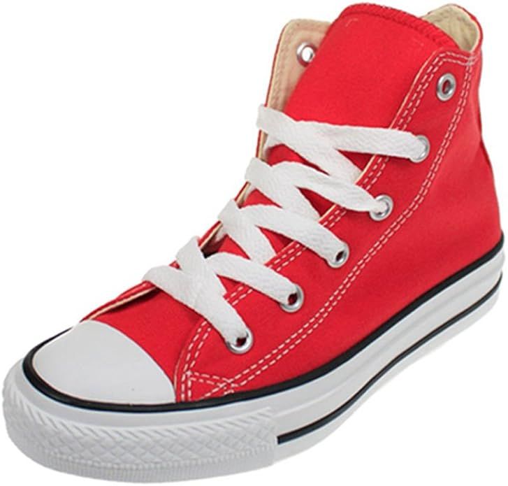 Converse Baby Chuck Taylor All Star Canvas High Top Sneaker, red, 2 M US Infant | Amazon (US)