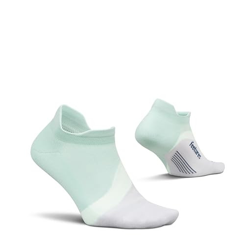 Feetures Elite Light Cushion No Show Tab Ankle Socks - Running Sock with Targeted Compression - Supine Sage, Medium (1 Pair) | Amazon (US)