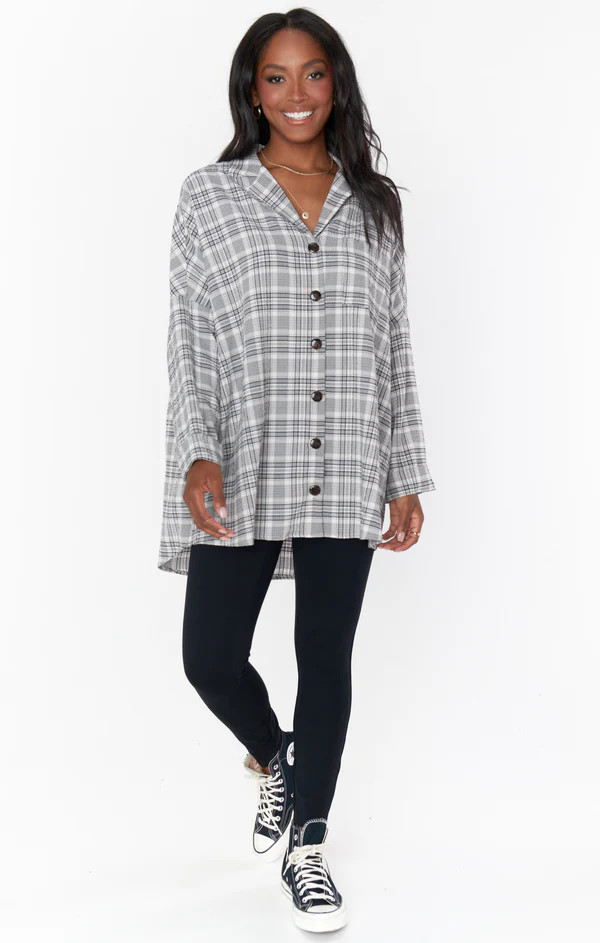 Lorolie Tunic ~ Windowpane Plaid | Show Me Your Mumu
