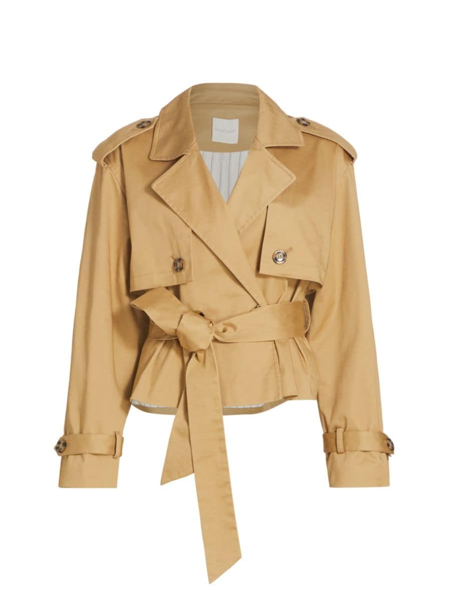 The Cropped Charles Trench Coat | Saks Fifth Avenue