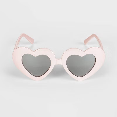 Girls' Heart Sunglasses - Cat & Jack™ Pink | Target