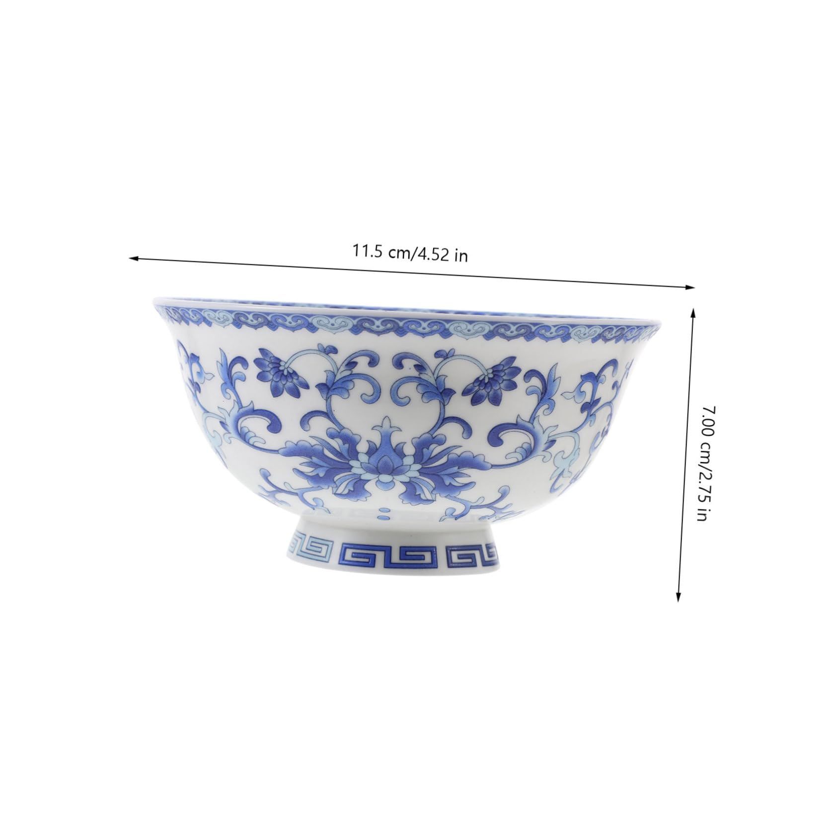 Blue and White Porcelain Goblet Footed Bowl China Display Stand Chinoiserie Italian Blue and Whit... | Amazon (US)