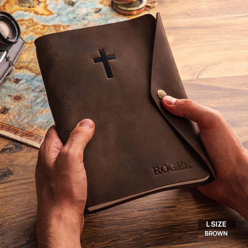 Personalized Leather Prayer Journal, Christian Gift for Men Daily Prayer Journal, Christian Gift ... | Etsy (US)