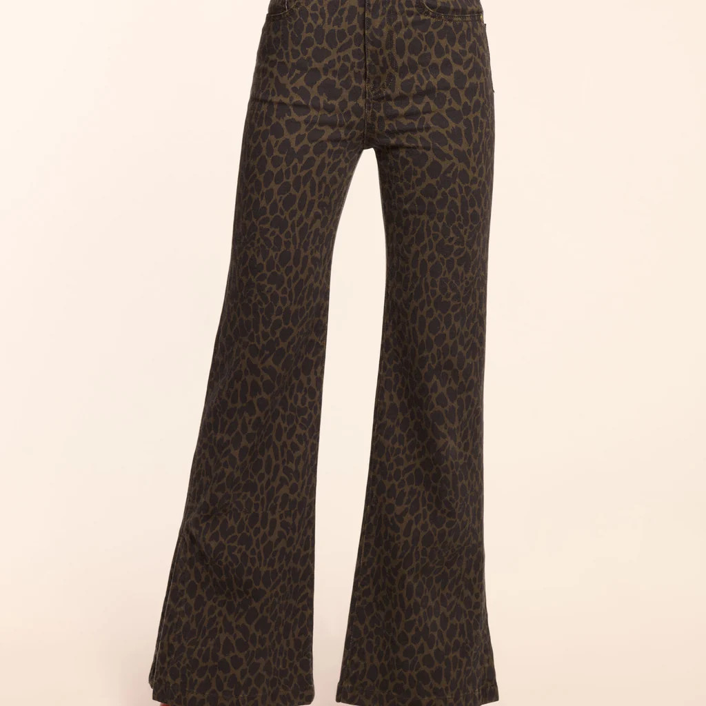Tyra Printed High-Rise Flare Jean | Ramy Brook