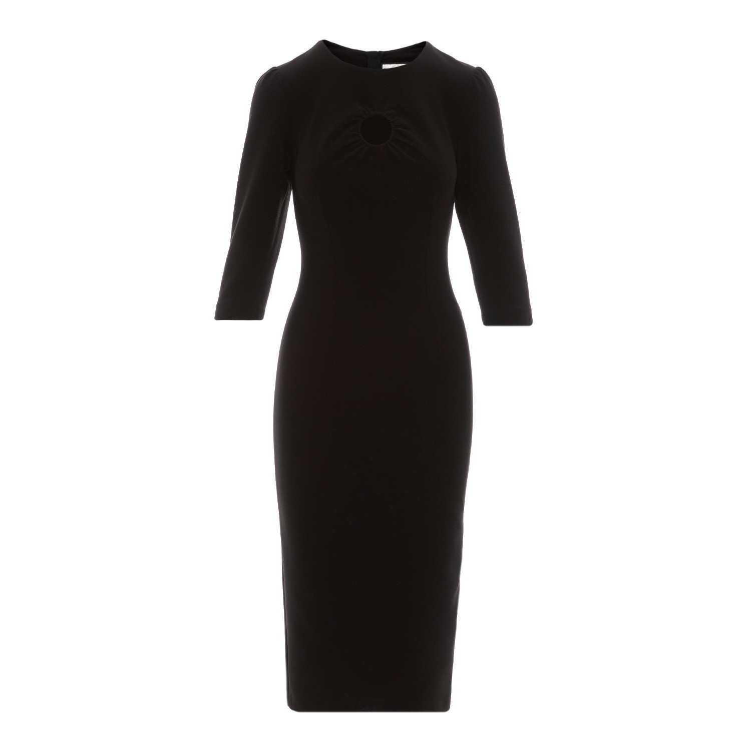 Midi Pencil Black Dress | Wolf & Badger (US)